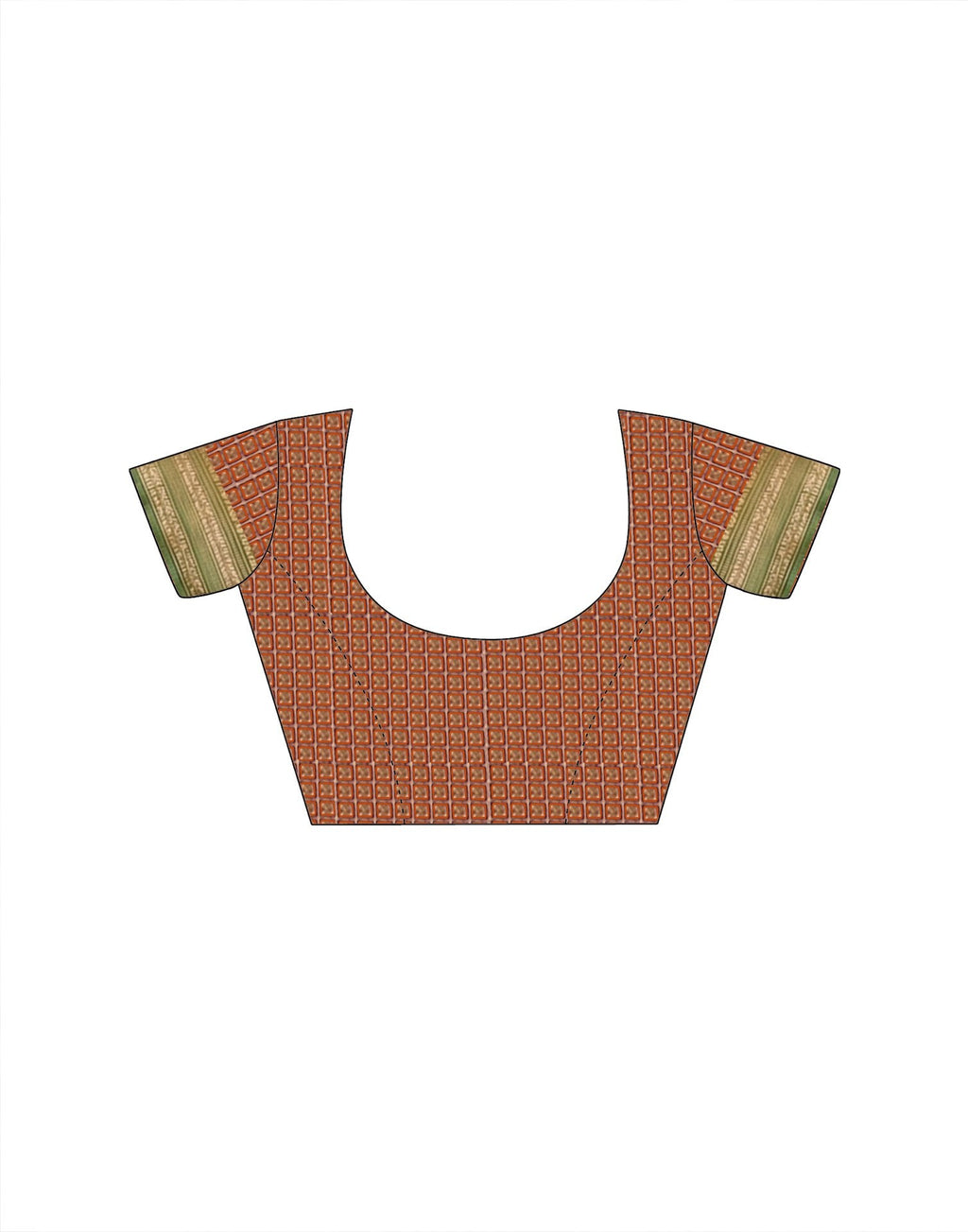 Orange Silk Woven Kanjivaram Saree