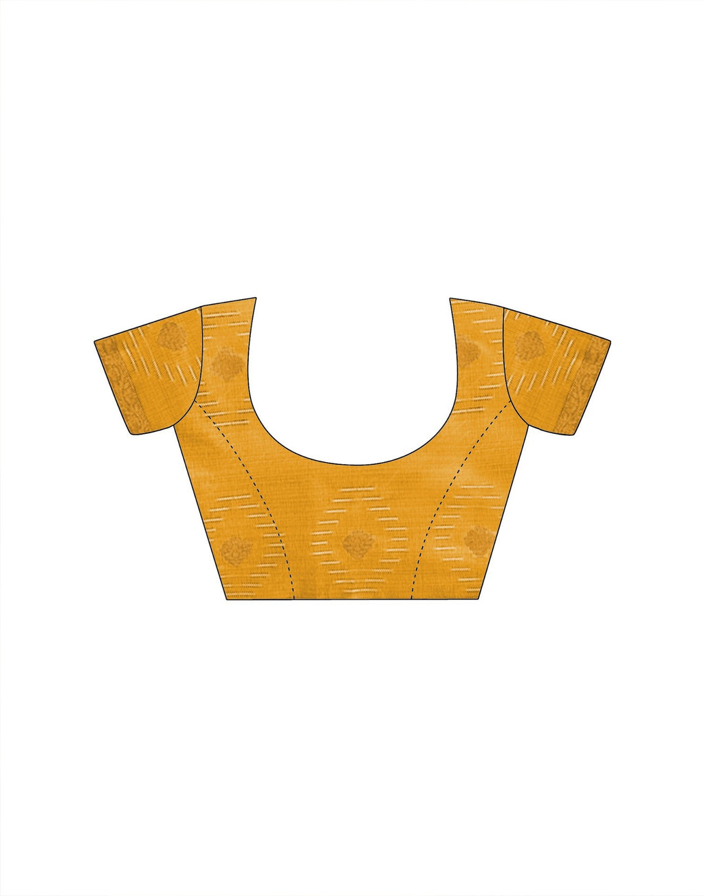Yellow Cotton Chanderi Woven Saree